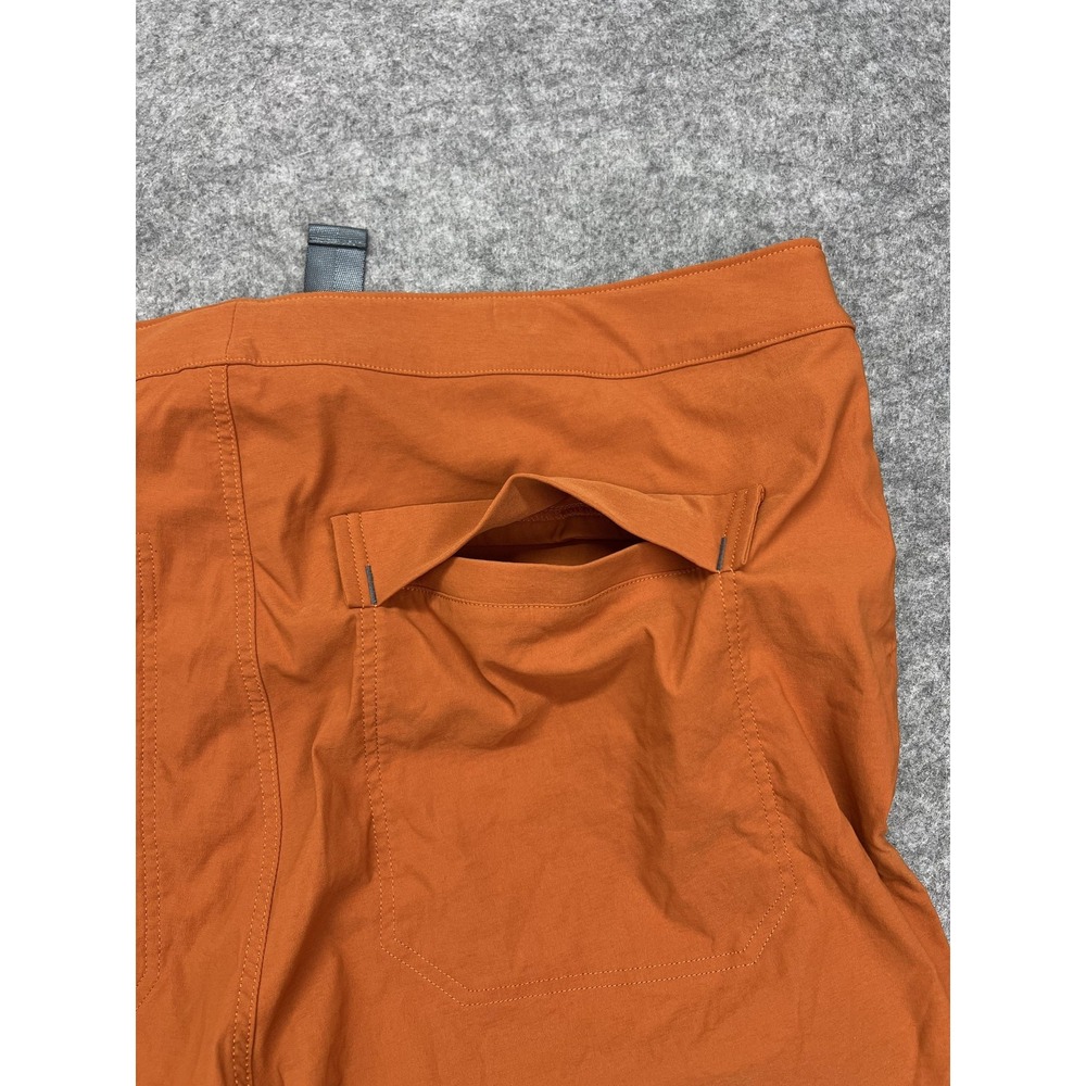 Alpine Parrot Mountain Pants Womens 18 Orange Hiking Roll-Up Belted Pockets - Picture 11 of 12
